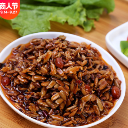 【热卖】沂蒙小马哥 400g瓜子仁 休闲辣椒调味品 拌面拌饭调味酱图2