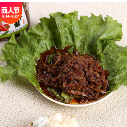 【热卖】一件代发 厂家直销 香辣调味酱 200g肉丝虾酱 下饭拌面酱图2