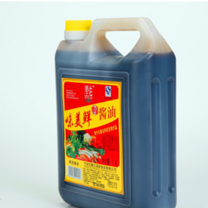 酱油米醋调味品批发1.4升美味鲜酱油桶装酱油批发图3