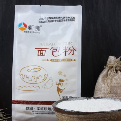 新良面包粉高筋面粉500g烘焙原料家用面粉小麦粉面包机专用粉图2