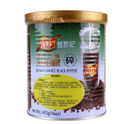 KOS甄想记黑胡椒碎455g黑椒碎胡椒制作牛排中西菜式烧烤披萨调料图3