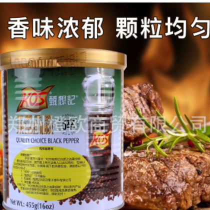 KOS甄想记黑胡椒碎455g黑椒碎胡椒制作牛排中西菜式烧烤披萨调料图2