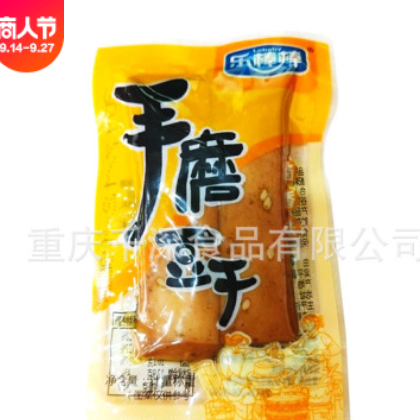 重庆特产乐棒棒手磨豆干麻辣豆腐干休闲散装零食礼包批 发500g图2