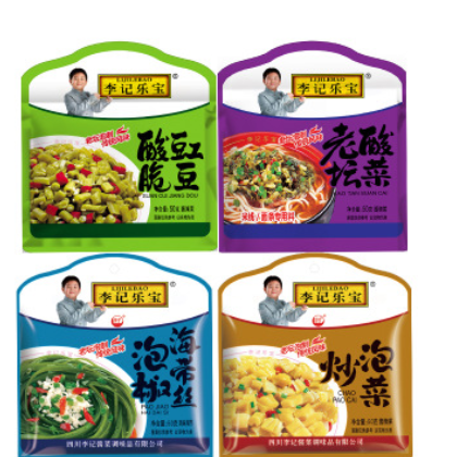 李记乐宝下饭菜50g四川开味菜微辣榨菜咸菜小袋开味小菜厂家发货图2