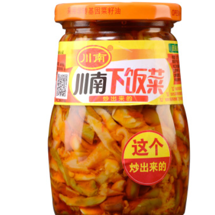 川南榨菜330g瓶装四川特产泡菜学生麻辣红油 菜配粥图3