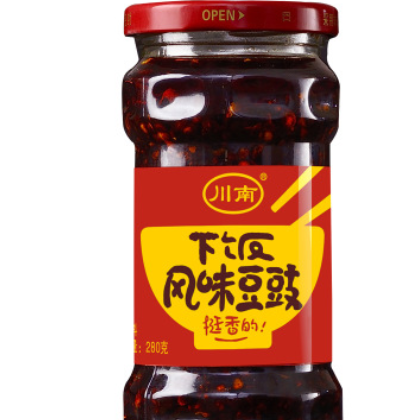 下饭风味豆豉四川特产自制盐煎肉回锅肉炒菜豆鼓酱调料280g瓶装图3