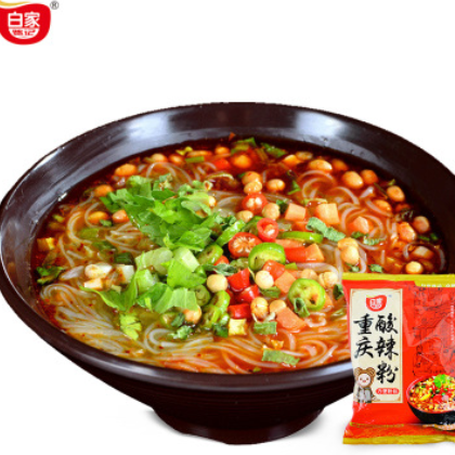 白家陈记正宗重庆酸辣粉 方便泡面粉丝米线85*10袋装懒人速食整箱图2