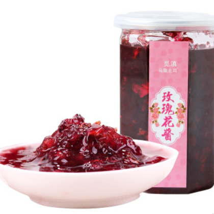 【小额批发】云南玫瑰酱400g食用玫瑰花酱冰粉玫瑰糖商用烘焙图3