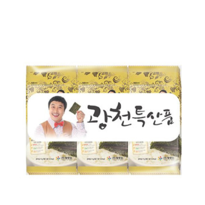 韩国广川原装4g*9盒儿童包饭用海苔即食零食儿童饭团紫菜片装海苔图3