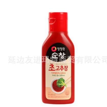 韩国清净园甜辣椒酱烤肉蘸酱300g糖醋辣酱韩式拌冷面拌饭酱醋辣酱图3