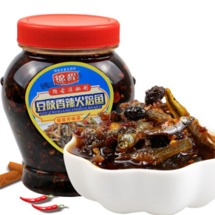 湖南特产香辣豆豉柴火鱼干500g下饭菜调味品火培鱼毛毛鱼小鱼仔图3