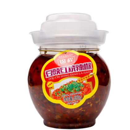 锦程豆鼓红烧野山椒850g 湖南特产农家下饭菜剁辣椒酱拌面调料图3