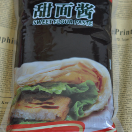 百利 甜面酱1kg 手抓饼 老北京鸡肉卷 大葱 涂抹蘸酱 调味酱图3