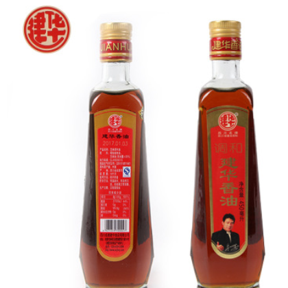 建华香油 芝麻调和油香油 凉拌菜 450ml 火锅油碟调味品批发图3