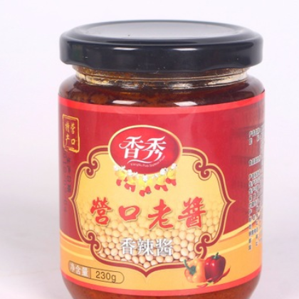 230克/瓶 香秀牌香辣酱 即食风味酱 拌饭 拌面礼品酱营口大酱酱料图2