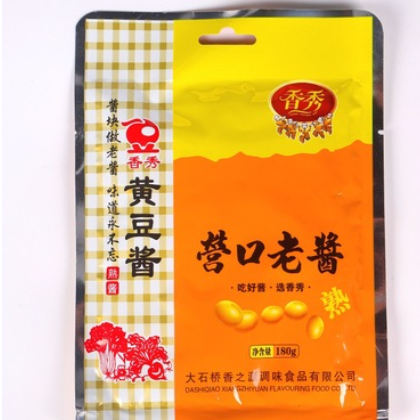 180克/袋香秀牌黄豆酱 营口大酱 开袋即食 熟酱 甜鲜适口蘸酱烹饪图2