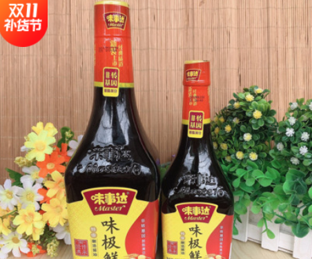 味事达味极鲜酱油380ml 760ml 1.6L 5L特级酿造非转基因大豆生抽图2
