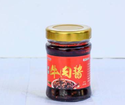 厂家批发辣椒酱 牛肉酱调味酱香辣酱210g/瓶OEM代工 拌面下饭酱图3
