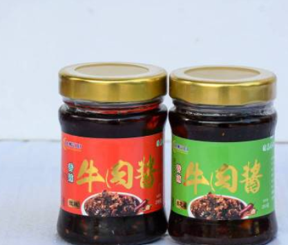 香辣牛肉酱 牛肉辣椒酱拌面拌饭下饭酱批发香辣牛肉酱210g/瓶图2