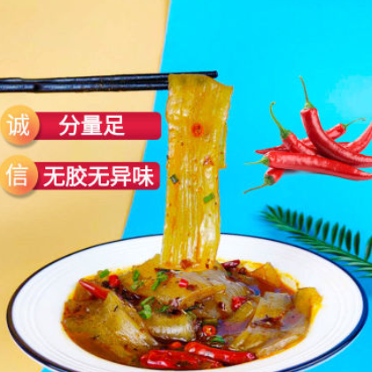 火锅粉川粉250g红薯粉宽粉火锅食材手工苕粉懒人即食小火锅粉条图2