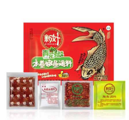 新好青花椒鱼调料220g水煮鱼调料家用商用批发直供批发火锅底料图3