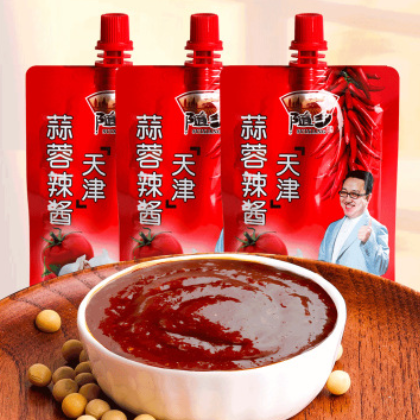 烧烤蒜蓉单品包邮10袋东北天津辣酱烤105g/袋蒜蓉辣酱调味酱图2