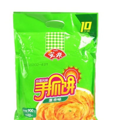 香味手抓饼早餐葱正宗900g*10片家庭装 速冻食品面饼1周5人份图3