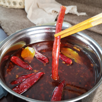 川东民盛广式腊肠200g 广味甜口小腊肠细香肠火锅烧烤涮串迷你肠图2