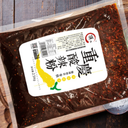 顶珠食品 重庆酸辣粉调料2.5kg复合型辣椒调味酱麻辣味蘸料底料图3