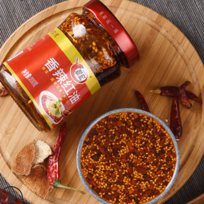 翠宏香辣红油200g*12瓶四川辣椒油泼辣子卤菜店家用调料商超批发图2