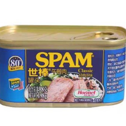世棒午餐肉罐头经典原味清淡味198g/340g火锅食材 即食肉类方便图2