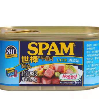 世棒午餐肉罐头经典原味清淡味198g/340g火锅食材 即食肉类方便图3