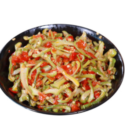 剁椒刀豆剁辣椒腌制湖南下饭泡菜榨菜咸菜酸菜酱菜萝卜干开胃新鲜图3