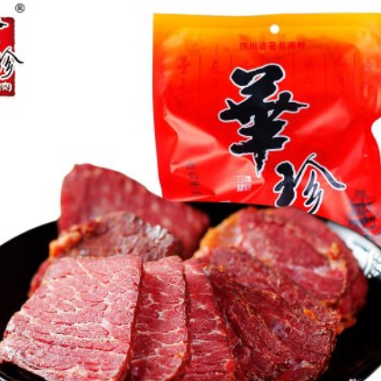 华珍干牛肉360g醇香牛肉四川阆中特产小吃清真牛肉干传统零食小吃图2