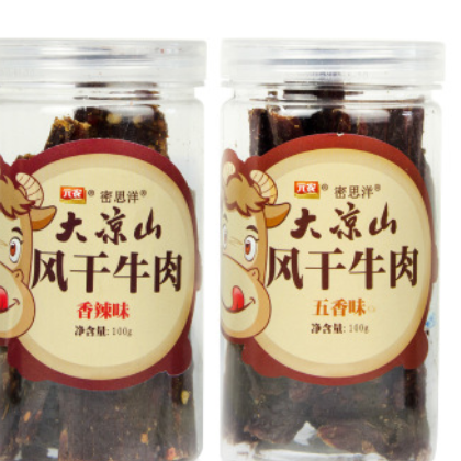 密思洋四川大凉山风干牛肉100g五香香辣手撕牛肉干零食品小吃图3