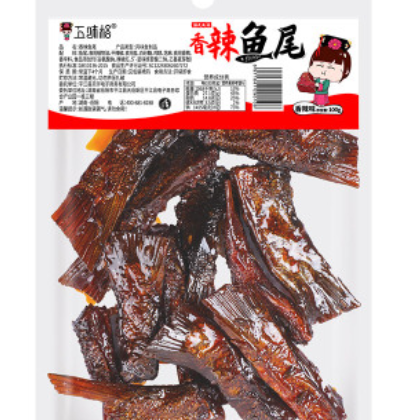 五味格香辣鱼尾100g 湖南特产鱼类水产零食即食休闲食品小吃批发图3