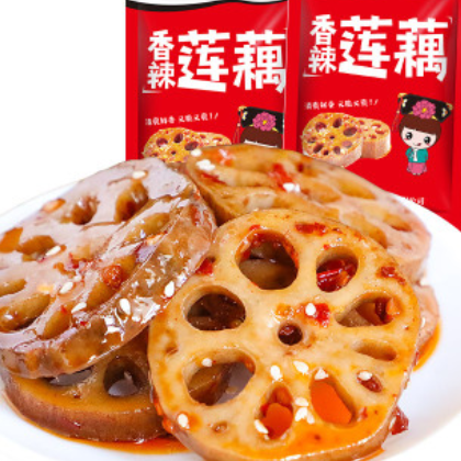 五味格厂家直供香辣藕片28g湖南特产零食小吃即食酱腌菜莲藕批发图2