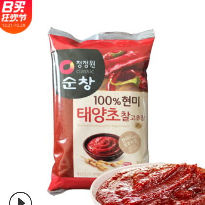 辣酱辣椒酱g袋韩式辣酱石锅拌饭酱炒年糕甜辣酱图2