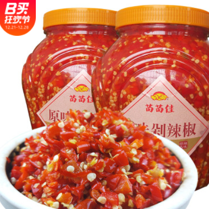 大瓶剁辣椒酱斤中辣有蒜斤无蒜剁椒产下饭图3
