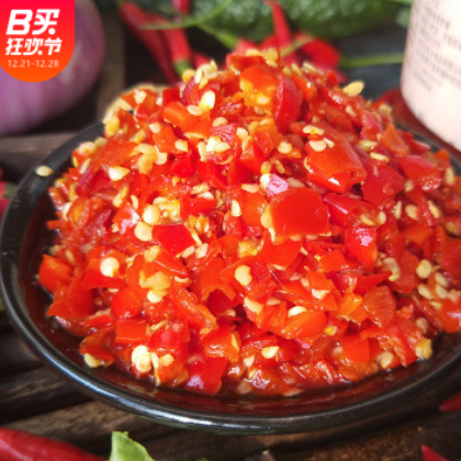 大瓶剁辣椒酱斤中辣有蒜斤无蒜剁椒产下饭图2