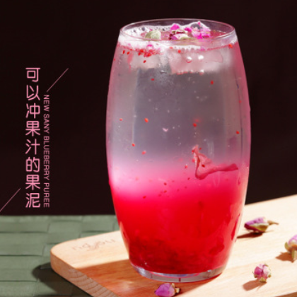 新仙尼玫瑰蔓越莓果酱果泥烘焙奶茶原料批发桶装冰粉玫瑰酱1.36kg图3