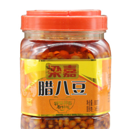 梁嘉腊八豆900g湖南浏阳香辣豆豉酱 豆瓣酱黄豆拌面下饭调味料图3