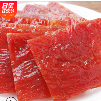 靖江猪肉脯100g500g蜜汁香辣五香原味网红手撕猪肉干食图3