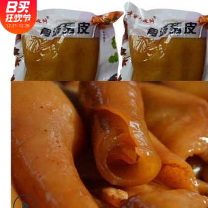 五香猪皮350G熟食小吃真空肉类食卤肉熟食皮美食下菜100G图3