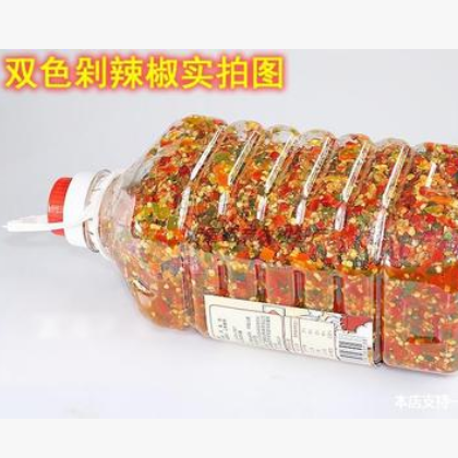 5斤湖南农家剁椒蒜蓉剁辣椒酱大桶装商用特辣小米辣湘餐饮辣椒酱图2