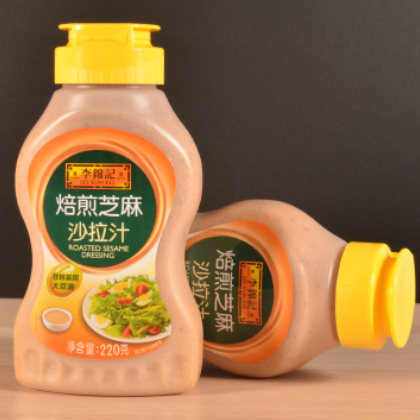 批发 李锦记煎培根芝麻沙拉汁 非转基因大豆 220g 12瓶一箱批发价图2