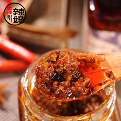 下饭牛肉酱 瓶装香菇酱辣椒酱拌饭酱 佐食调味酱瓶装200克批发图3