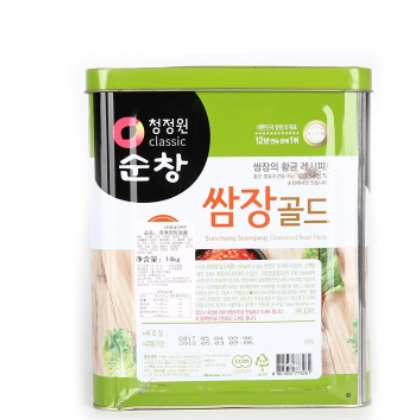 韩国进口清净园蒜蓉辣酱包饭酱炒年糕酱石锅拌饭酱14KG蔬菜蘸酱图2
