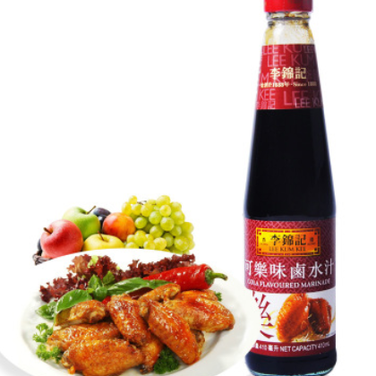 港版李锦记酱油系列 可乐味卤水汁 410ml 可乐鸡翼适用卤鸡翅
