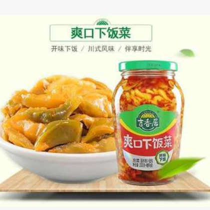 爽口下饭菜榨菜426g装脆口菜心泡菜方便速食喝粥配菜一件代发图2